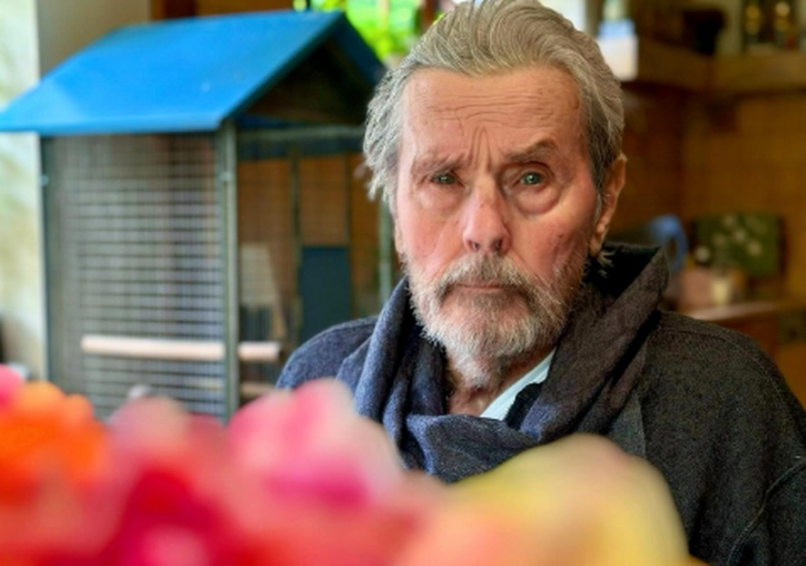 Alain Delon, em foto postada pela filha Anouchka