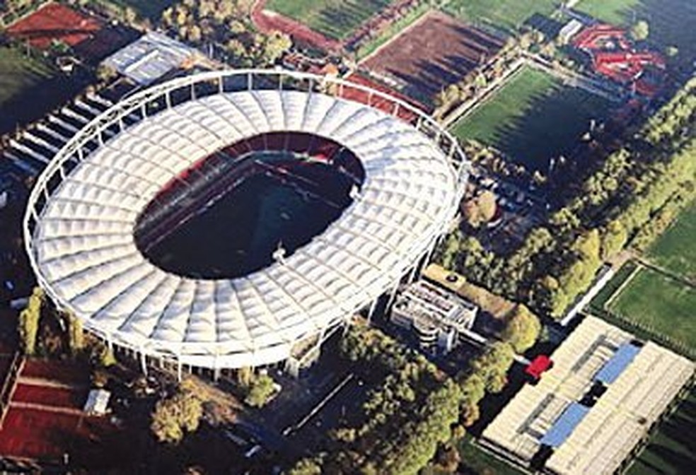 Mercedez-Benz Arena, quando ainda se chamava Gottlieb Daimler — Foto: Reprodução Internet