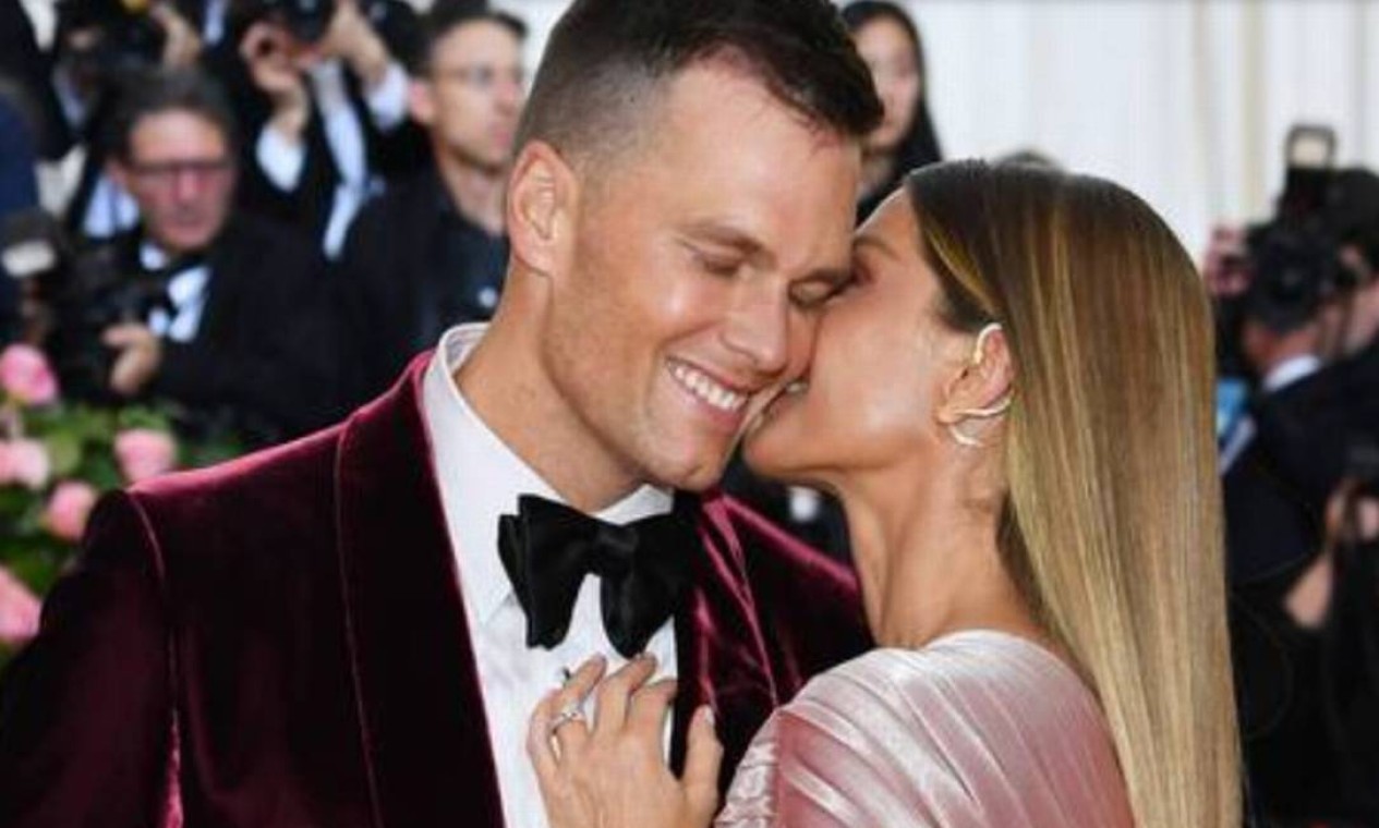 Gisele Bündchen e Tom Brady — Foto: Dimitrios Kambouris / Getty Images for The Met Museum