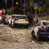 Cenário de destruição em uma rua de Tel Aviv após ataque ataque  do Hamas a Israel - JACK GUEZ / AFP