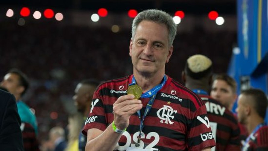 O presidente do Flamengo, Rodolfo Landim, está em seu segundo mandato no clube