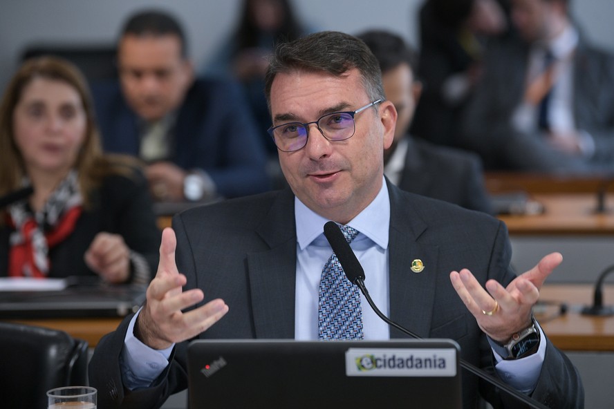 O senador Flávio Bolsonaro (PL-RJ)