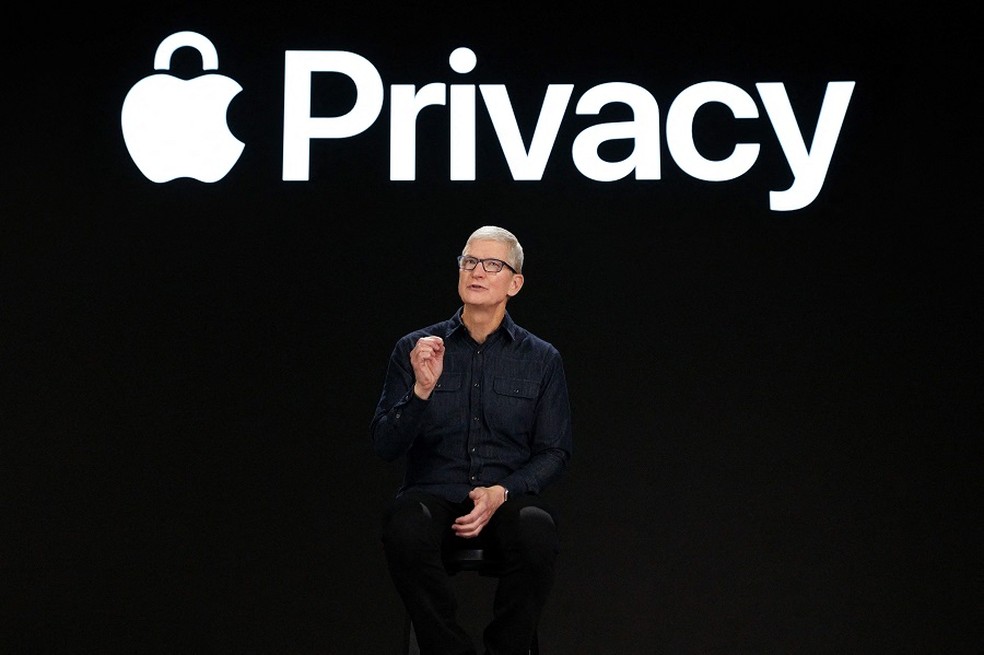 Tim Cook: privacidade dos usuários será protegida também nas mensagens de e-mail AFP — Foto:         