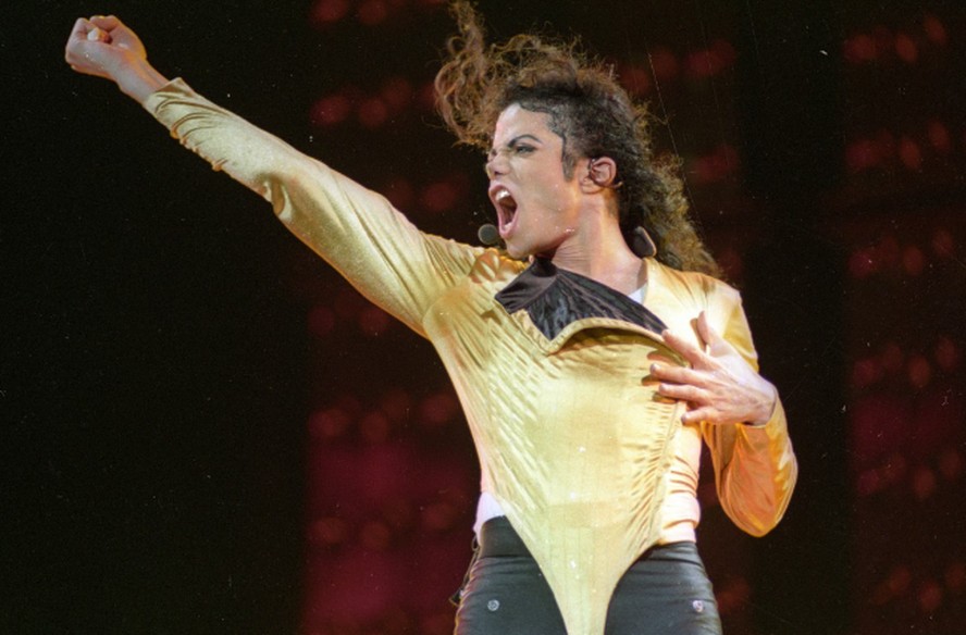 Michael Jackson durante show no Morumbi, em São Paulo, em 1993