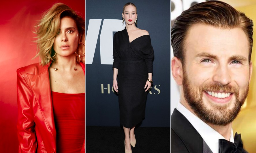 Carolina Dieckmann, Jennifer Lawrence, Chris Evans