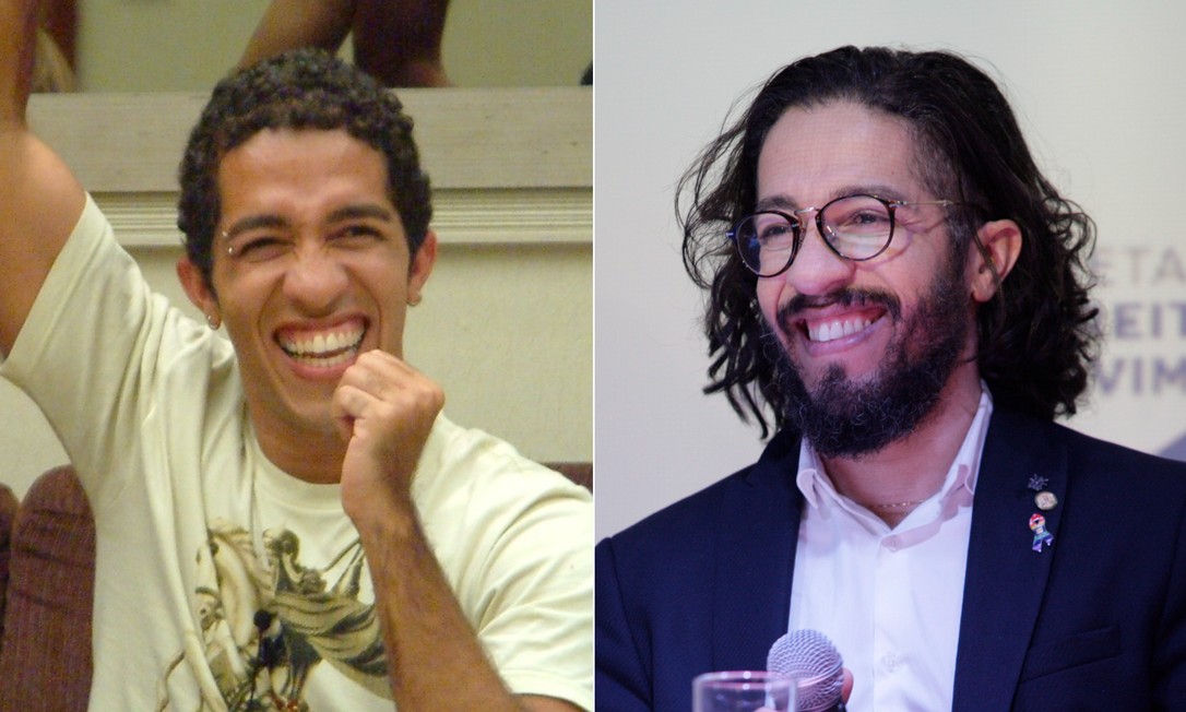 O antes e depois de Jean Willys: do BBB para a vida política — Foto: Reprodução/TV Globo e Divulgação