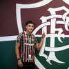 Gabriel Fuentes com a camisa do Fluminense - LUCAS MERÇON / FLUMINENSE FC