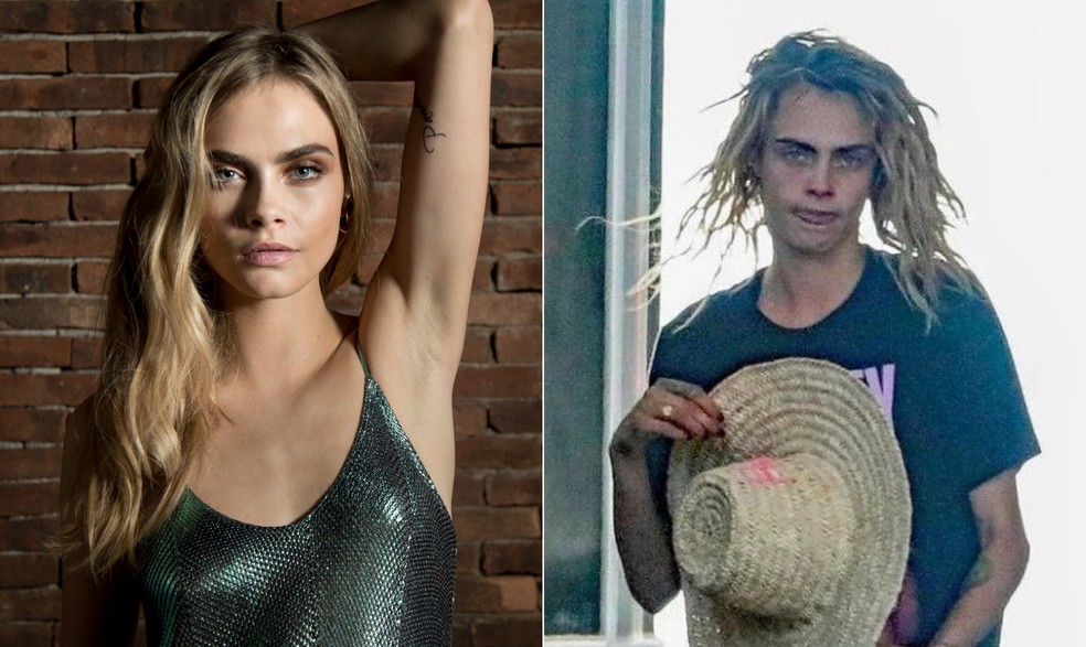 Atriz e modelo Cara Delevingne — Foto: Arte