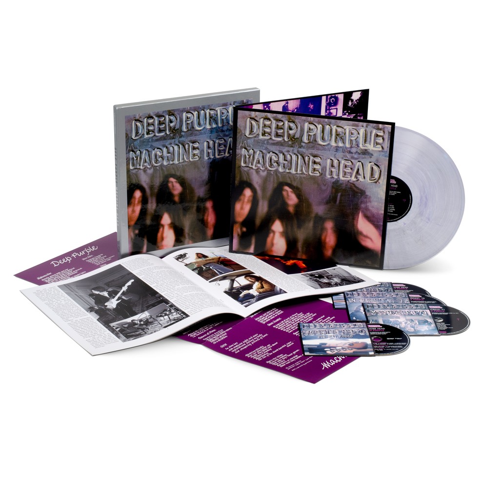 O box da reedição 2024 do álbum "Machine Head", do grupo inglês Deep Purple — Foto: Divulgação