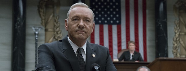 Kevin Spacey em cena de "House of cards" — Foto: David Giesbrecht / Netflix