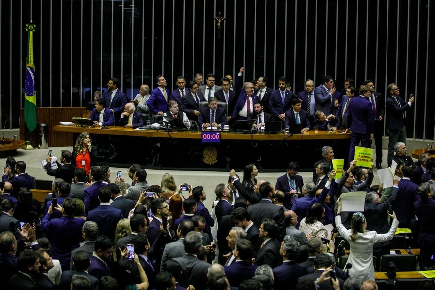 Sessão na Câmara dos Deputados