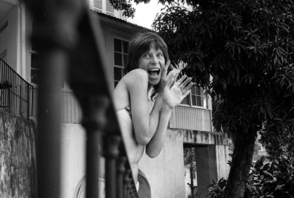 Rita Lee aos 27 anos durante ensaio fotográfico no Rio, em 1975 — Foto: José Vidal/Agência O GLOBO