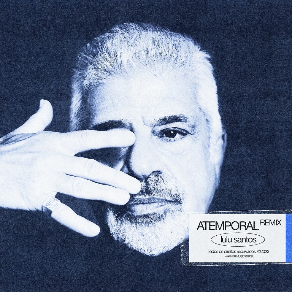 Capa do álbum "Atemporal remix Lulu Santos", com vários artistas — Foto: Reprodução