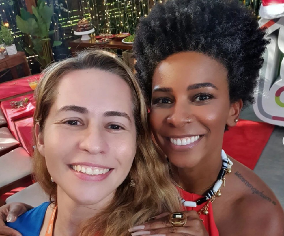 Patrícia Cupello com Rita Batista no "É de casa" — Foto: Reprodução/Instagram