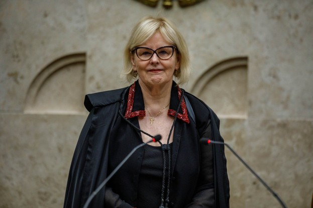 Rosa Weber em sua última sessão no Supremo Tribunal Federal