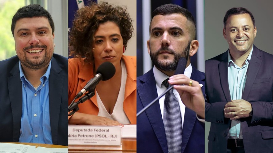 Bruno Lessa, Talíria Petrone, Carlos Jordy e Rodrigo Neves pretendem disputar o cargo de prefeito de Niterói