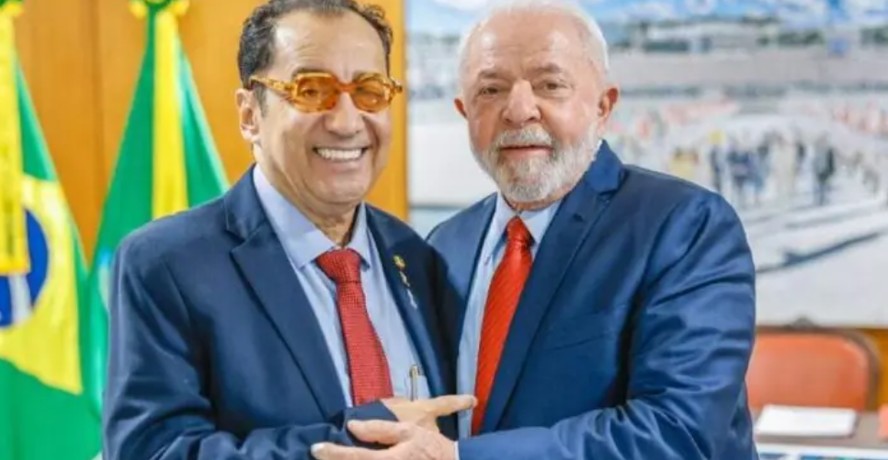 Jorge Kajuru e Lula: senador articula almoço do presidente com sertanejos