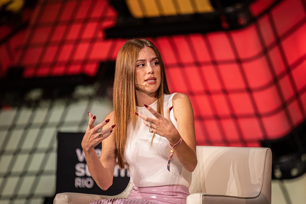 A influenciadora Mari Maria: "trazer pessoas para perto" — Foto: Web Summit Rio/Divulgação