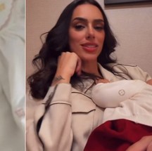 Bruna Biancardi e Mavie, que usa vestido Louis Vuitton avaliado em R$ 6,7 mil — Foto: Reprodução / Instagram