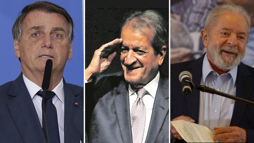 O ex-presidente Jair Bolsonaro, o líder do PL Valdemar Costa Neto e o presidente Lula