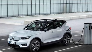 A um preço de R$  R$ 409,9 mil, o Volvo XC40 Recharge foi o terceiro carro elétrico mais vendidos, com 375 unidades negociadas em 2021 Divulgação