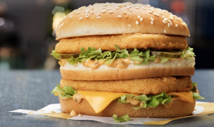 Big Mac de frango está disponível em unidades dos EUA e Reino Unido