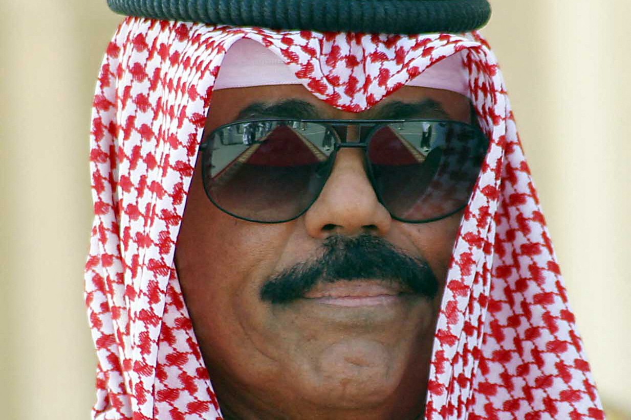 O emir do Kuwait, Xeque Nawaf al Ahmad al Sabah — Foto: Yasser Al-Zayyat / AFP