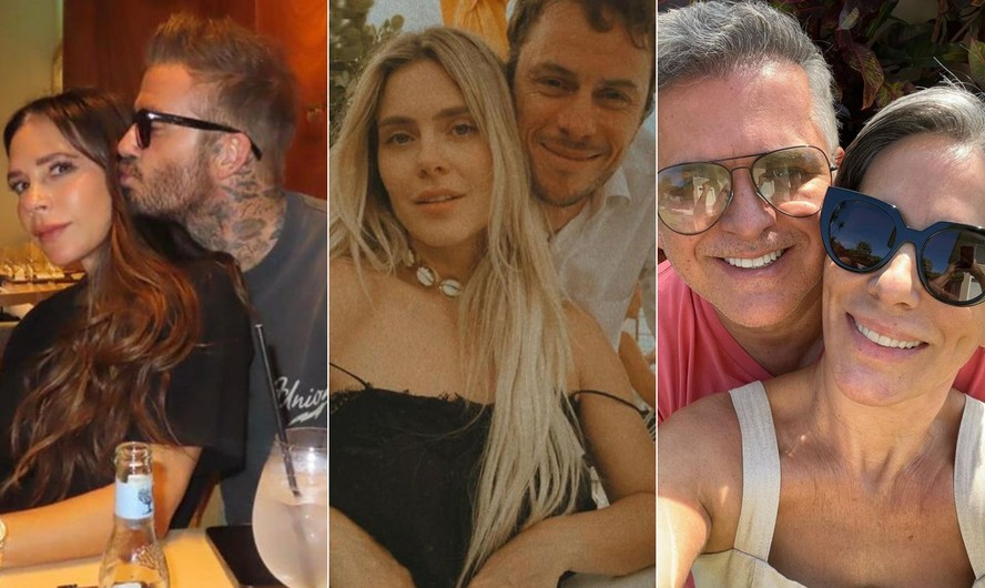 Victoria e David Beckham; Carol Dieckmann e Tiago Worcman; Orlando Morais e Gloria Pires: casamento longevo