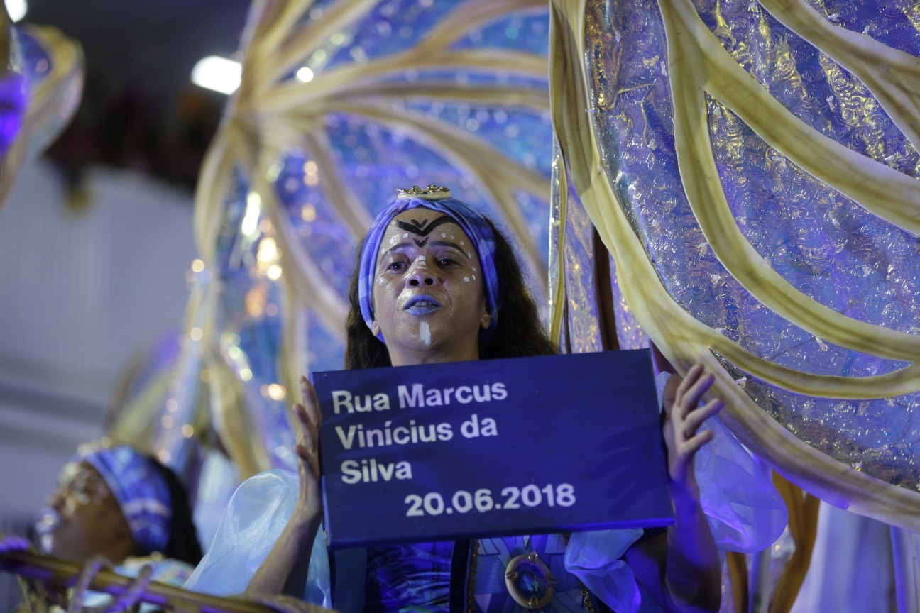 Portela emociona com homenagem a mães que perderam filhos para a violência — Foto: Alexandre Cassiano