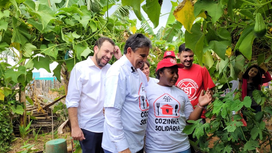 Ministro Wellington Dias e deputado Guilherme Boulos