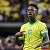 Vini Jr brilha na vitória do Brasil sobre o Paraguai, pela Copa América - Frederic J. Brown/AFP