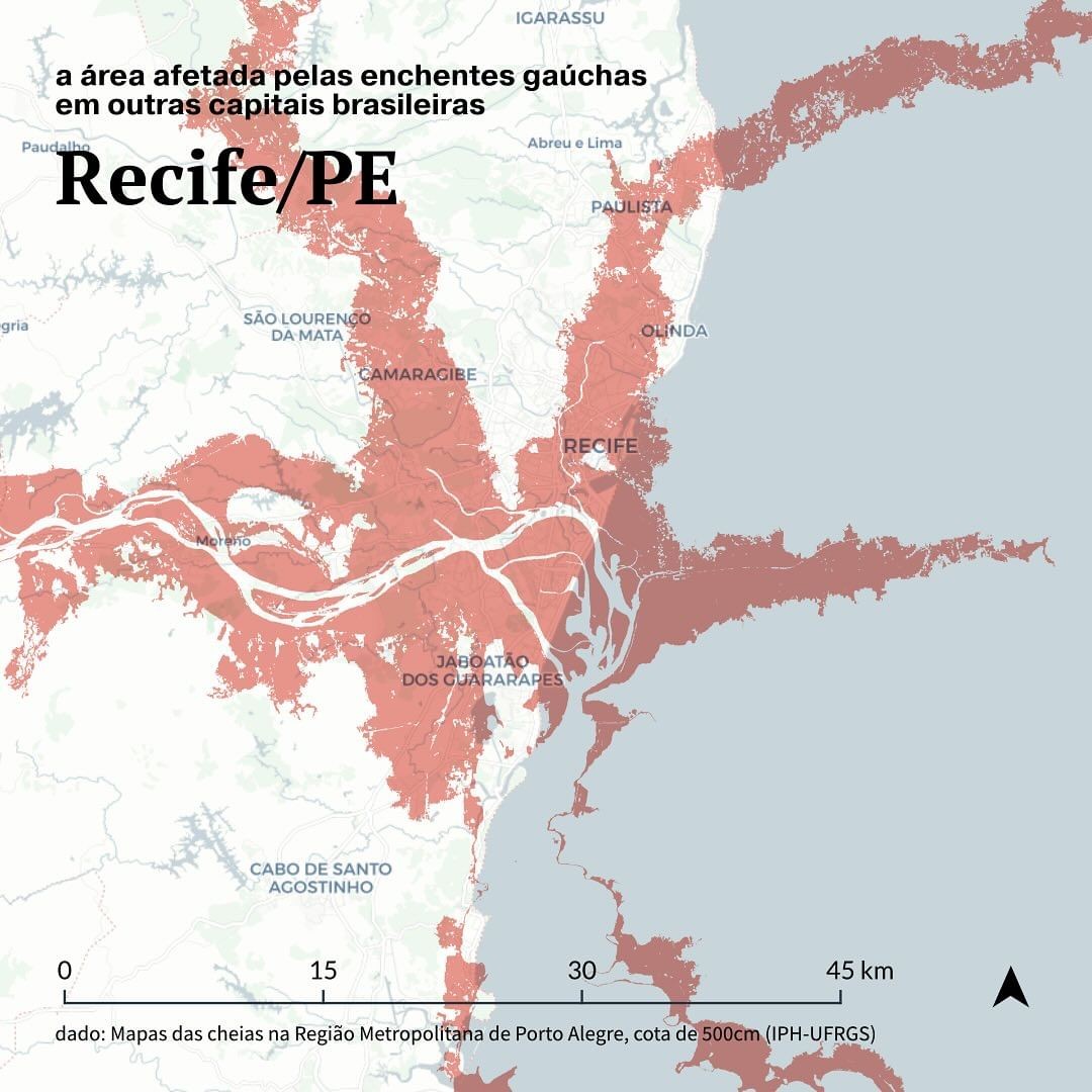 Projeção para Recife — Foto: @urbideias + @versa.urb