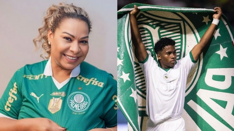 Cíntia Ramos, mãe do jogador Endrick, faz post em agradecimento ao Palmeiras
