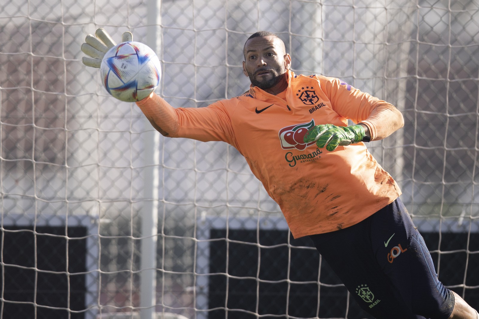 Weverton, goleiro do Palmeiras, foi convocado — Foto: Lucas Figueiredo / CBF