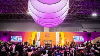 Salão principal da Bienal do Livro celebra 40 anos — Foto: Hermes de Paula/Agência O Globo