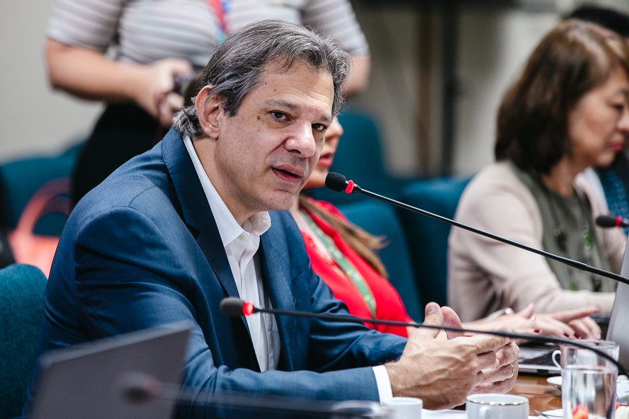 O ministro da Fazenda, Fernando Haddad