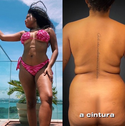 Antes: Thalyta, do "BBB 24", fez lipo em diversas áreas do corpo após sair da casa — Foto: Reprodução/Instagram