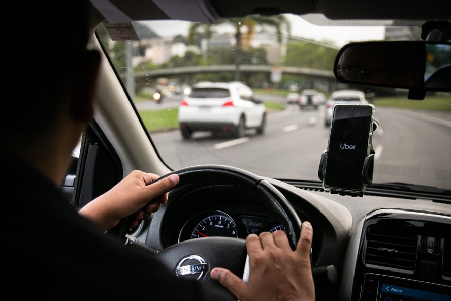 Motorista de aplicativo no Rio