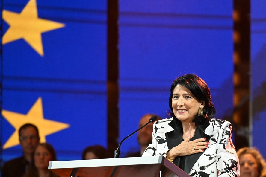 A presidente da Geórgia Salome Zurabishvili