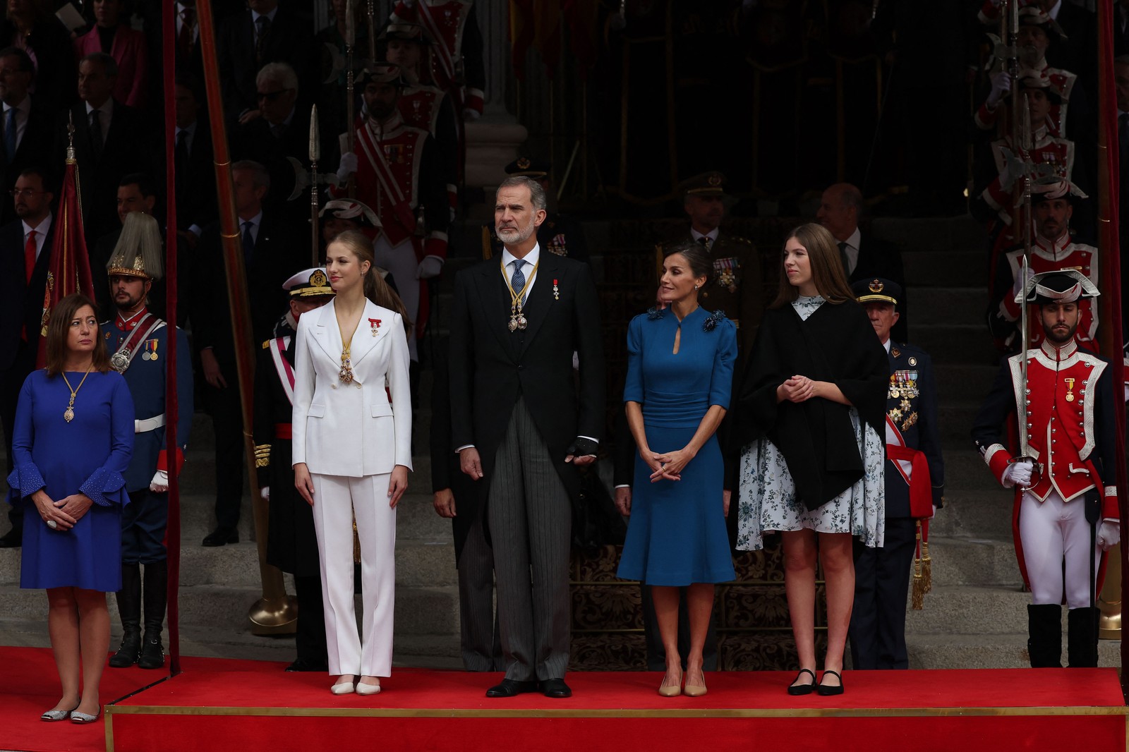 Princesa Leonor é neta de Juan Carlos I, que, em 1969, foi designado pelo ditador Francisco Franco como seu sucessor — Foto: Pierre-Philippe Marcou/AFP