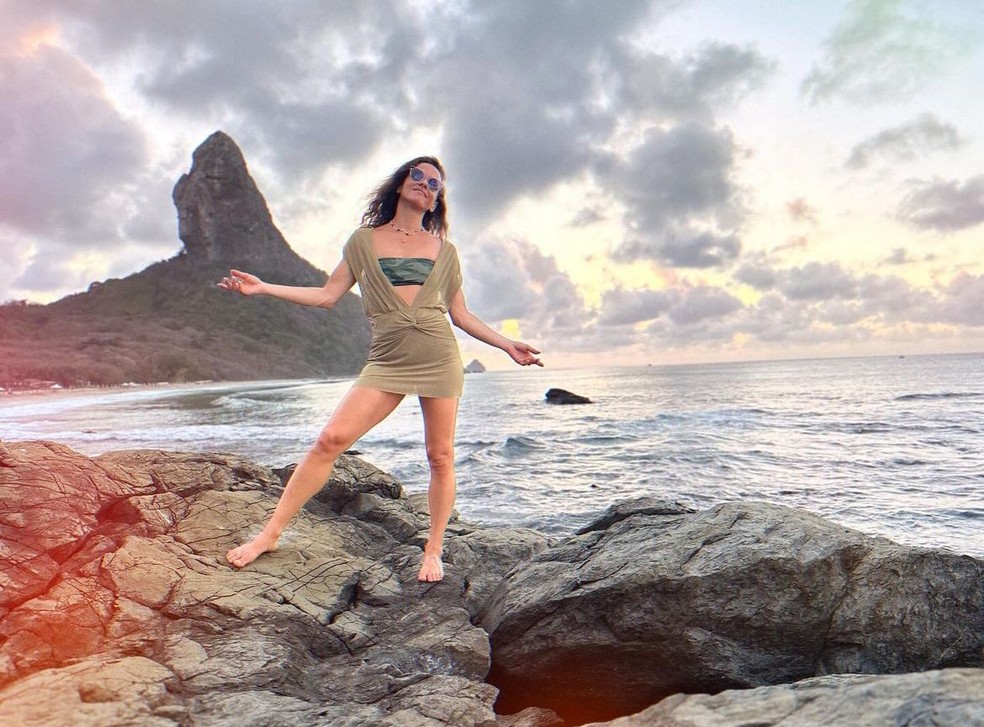 Fernanda de Freitas de férias em Fernando de Noronha — Foto: Reprodução/Instagram