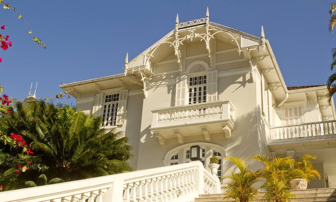 Localizada no caminho para o Corcovado, a Maison Paineiras, construída em 1920, foi cenário de novelas, minisséries e peças publicitárias — Foto: Arquivo O Globo/Bia Guedes