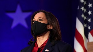 Kamala, senadora democrata pela Califórnia, chegou a se apresentar em 2019 como pré-candidata na corrida interna do partido para a disputa presidencial, mas desistiu da campanha antes das préviasREUTERS