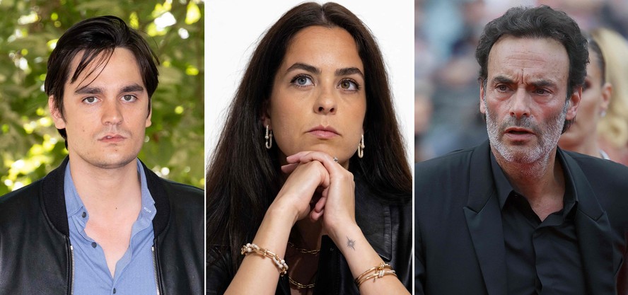 Da esquerda para a direita: Alain-Fabien, Anouchka e Anthony. Filhos de Alain Delon entraram em guerra enquanto o pai agoniza