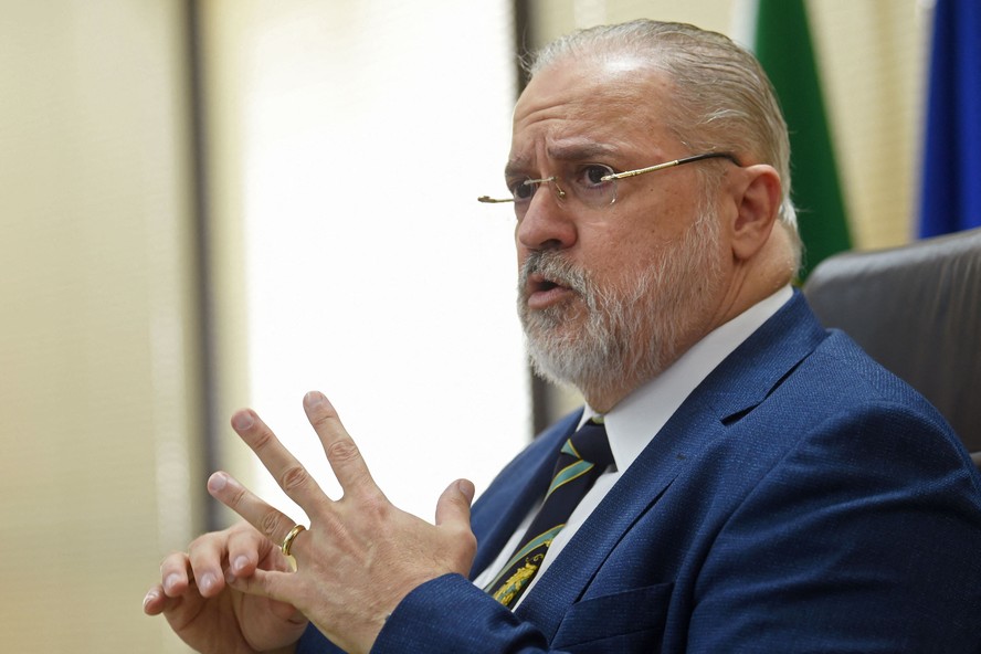 O procurador-geral, Augusto Aras, cujo mandato termina em 26 de setembro