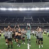 Jogadores do Botafogo saúdam a torcida após a goleada sobre o Flamengo - Vitor Silva/Botafogo