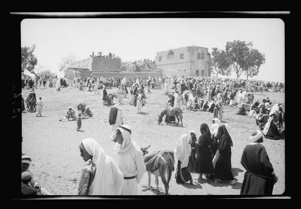 O Santuário de Seyid Hussein em Gaza. — Foto: Matson (G. Eric and Edith) Photograph Collection/Library of Congress