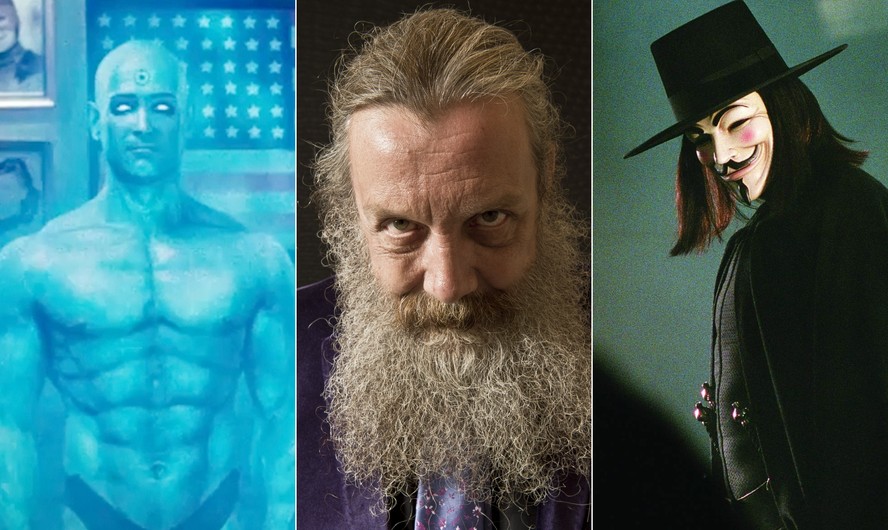 Alan Moore, autor dos quadrinhos que inspiraram 'Watchmen' e 'V de vingança'