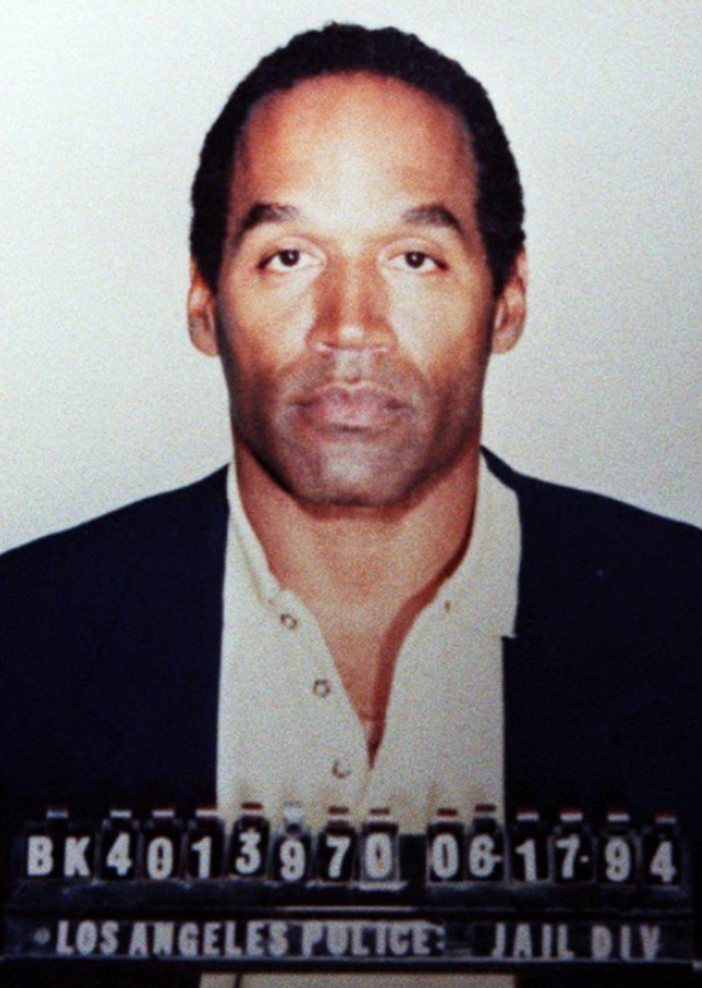 OJ Simpson após ser preso ao fim de perseguição policial, em 1994 — Foto: Reprodução