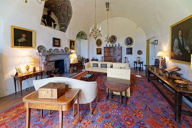 Interior do Castelo de Craigievar — Foto: Holger Uwe Schmitt / Wikimedia Commons